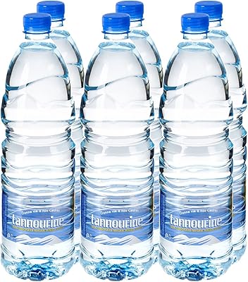 Bouteille d'eau minérale naturelle en plastique tannourine, 6 bouteilles, 1,5 litre