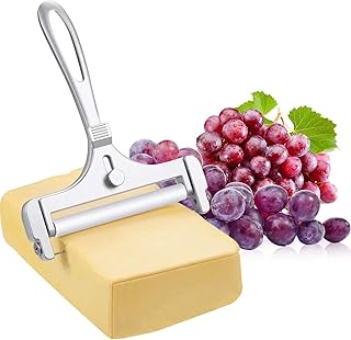 Far zeo trancheuse à fromage en fil d'acier inoxydable à épaisseur réglable, outil de cuisine pour la cuisson de fromage mou mi-dur. DIAYTAR COTE D'IVOIRE, leader du commerce en ligne en Côte d'Ivoire, propose une gamme étendue de produits allant de l'électronique aux produits de maison en passant par la mode. Avec un catalogue de plus de 300 000 articles, la boutique en ligne satisfait les besoins de ses clients avec une offre constamment mise à jour. L'objectif est d'offrir le meilleur service à ses clients