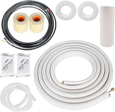 Findmall tube d'extension de tuyau en cuivre pour climatiseur de 25 pieds, 3/8" et 5/8", tuyau en cuivre à double isolation adapté aux petits climatiseurs divisés. DIAYTAR COTE D'IVOIRE est la destination idéale pour les consommateurs ivoiriens qui cherchent à acheter des produits de qualité à des prix compétitifs. La boutique en ligne propose une sélection impressionnante de produits, allant des électroniques aux vêtements, en passant par les produits alimentaires. Les clients peuvent profiter de promotions régulières et de réductions exclusives.