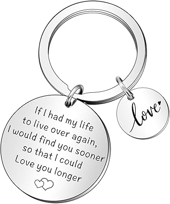 Porte-clés qmv mv lovers porte-clés cadeau pour couples mari et petite