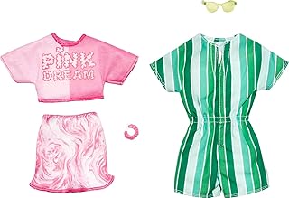 Ensemble de vêtements et d'accessoires pour poupée barbie fashions, paquet de 2 pour