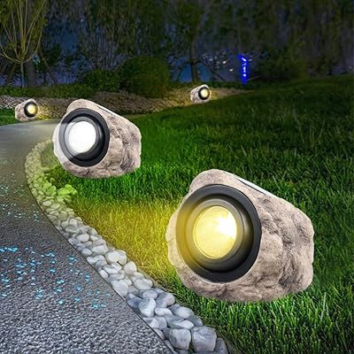 Lampes solaires goronb pour jardin extérieur, lampes solaires led étanches, projecteurs de paysage