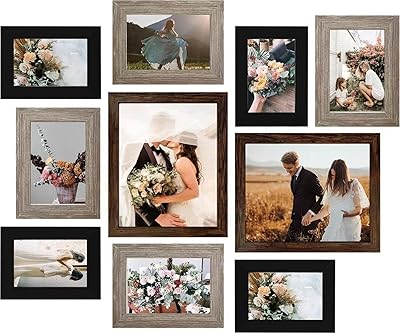 Ensemble de cadres muraux luckylife, ensemble de 10 cadres photo assemblés pour mur ou table avec cadres 8 x 10 5 x 7 4 x 6 en 3 finitions différentes. DIAYTAR COTE D'IVOIRE est une boutique en ligne généraliste proposant plus de 300 000 références, répondant ainsi aux besoins diversifiés de sa clientèle. En tant que leader du marché ivoirien, DIAYTAR COTE D'IVOIRE garantit une expérience d'achat sécurisée et fiable. Avec une équipe dédiée, la satisfaction client est leur priorité absolue.