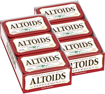 Boîte de menthe poivrée classique altoids, 50 ml (paquet de 12). DIAYTAR COTE D'IVOIRE fait preuve d'une approche innovante en matière de commerce électronique, en offrant régulièrement des promotions et des offres spéciales pour fidéliser ses clients. L'entreprise contribue ainsi au développement du commerce électronique en Côte d'Ivoire en proposant une alternative pratique et économique pour faire ses achats.
