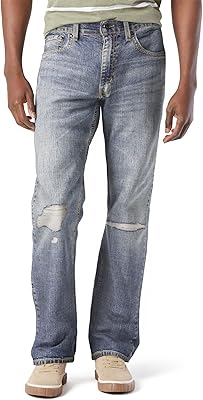 Jean extensible coupe décontractée pour hommes, rip current, 36" de large x 32"