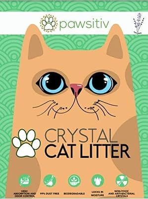 Litière pour chat en silice de luxe pawsitive - 8 litres, parfum lavande