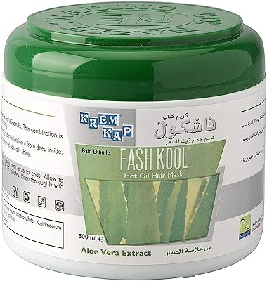 Masque capillaire à l'huile chaude d'aloe vera fashkool 500 ml, 3032205