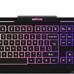 Clavier de jeu filaire strom kg200 avec rétroéclairage led aux couleurs de l'arc-en-ciel