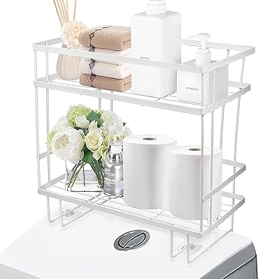Étagère de rangement pour salle de bain sur toilettes, 2 étagères de rangement pour organisateur de salle de bain avec crochet de suspension et base adhésive, gain de place sans perçage avec conception murale (blanc). Avec DIAYTAR COTE D'IVOIRE, les clients ivoiriens peuvent profiter d'une expérience d'achat en ligne sécurisée et pratique. La boutique propose des paiements faciles et des options de livraison flexibles. Les clients peuvent également suivre leurs commandes en ligne et contacter le service client pour toute question ou problème.
