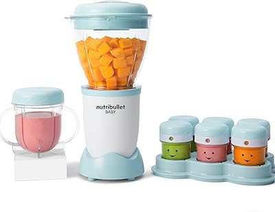 Machine à aliments pour bébé nutribullet 1412 avec marqueurs de date, blanc, taille