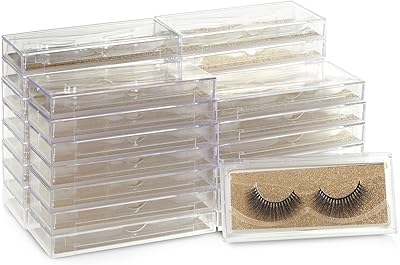 Stockroom plus lot de 30 étuis à cils vides à paillettes dorées