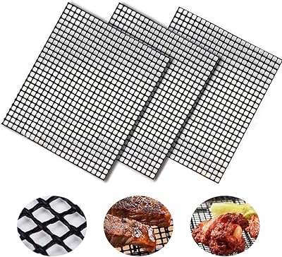 Ensemble de 3 tapis en maille pour barbecue doublures antiadhésives