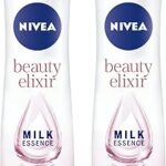 Déodorant spray beauty elixir pour femme, parfum musc blanc et rose, 2 x