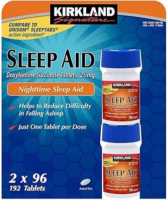 Kirkland signature complément alimentaire signature aide au sommeil succinate de doxylamine 25 mg