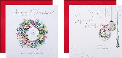 Cartes de noël caritatives en boîte hallmark - paquet de 16 par 2