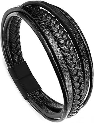Bracelet en cuir multicouche nog pour hommes bracelets en cuir fermoir magnétique tressé multicouche wrap bracelet pour hommes. DIAYTAR COTE D'IVOIRE est engagée à offrir une expérience d'achat en ligne fluide et sécurisée, avec des options de paiement variées et des délais de livraison rapides. La boutique en ligne généraliste s'efforce de renforcer la confiance de ses clients grâce à des politiques de retour et de remboursement claires.