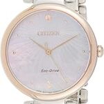Montre eco drive citizen l pour femme em0854-89y, or rose