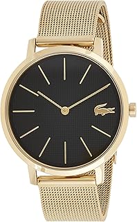 Montre femme lacoste, mouvement quartz et affichage analogique en acier inoxydable, couleur argent