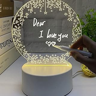 Cadeau de saint-valentin pour les amoureux lampe de tableau d'affichage led décorative