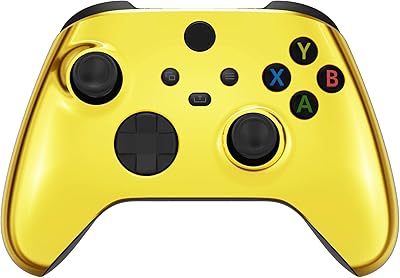Coque avant de remplacement extremerate pour manette xbox series x, plaque frontale personnalisée en or chromé pour manette xbox series s - manette non incluse. Avec plus de 300 000 références, DIAYTAR COTE D'IVOIRE offre une gamme étendue de produits qui répondent aux besoins des consommateurs ivoiriens. La boutique en ligne est connue pour ses prix compétitifs et sa livraison rapide, ce qui en fait une destination de choix pour les achats en ligne en Côte d'Ivoire. Elle propose également des promotions et des offres spéciales régulières pour fidéliser ses clients.