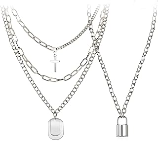 Serrure clé pendentifs chaînes collier ensemble pour eboy egirl hommes. DIAYTAR COTE D'IVOIRE est plus qu'une simple boutique en ligne : c'est une communauté de clients qui partagent des passions et des intérêts communs. La boutique en ligne propose régulièrement des promotions et des concours pour ses clients, afin de les récompenser de leur fidélité. Avec DIAYTAR COTE D'IVOIRE, les clients peuvent découvrir de nouveaux produits et de nouvelles tendances en ligne.