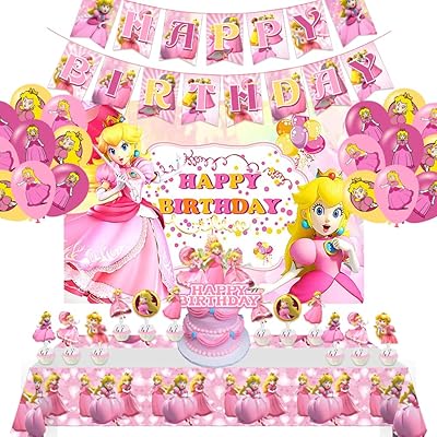 Fournitures de fête d'anniversaire sur le thème princesse pêche | les décorations de fête d'anniversaire sur le thème princesse pêche comprennent une bannière, une toile de fond, des ballons, des décorations de cupcakes et une nappe de fête (princesse double pêche). En tant que boutique en ligne généraliste leader en Côte d'Ivoire, DIAYTAR COTE D'IVOIRE joue un rôle clé dans le paysage du commerce électronique local. Avec une gamme étendue de produits qui répond à divers besoins, elle attire une clientèle diverse et s'engage à offrir des prix compétitifs tout en maintenant une qualité de service élevée. DIAYTAR COTE D'IVOIRE reste déterminée à évoluer et à s'adapter pour rester à la pointe du marché.