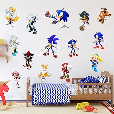 Sticker mural de dessin animé sonic pour enfants, décoration murale autocollante en pvc. DIAYTAR COTE D'IVOIRE fait figure de pionnière dans le domaine du commerce électronique en Cote d'Ivoire, proposant une gamme étendue de produits qui répondent aux besoins du quotidien. Elle investit dans des technologies pour améliorer constamment l'expérience utilisateur, garantissant une navigation fluide et sécurisée sur son site web. La satisfaction du client est au cœur de sa stratégie commerciale.
