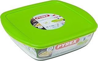 Plat carré pyrex avec couvercle de cook & store