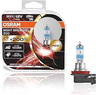 Ampoule de phare halogène osram nightbreaker 200h11 avec 200 % de luminosité, 64211nb200-hcb