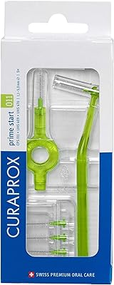 Curaprox cbs 011 prime start kit de brosses interdentaires vert