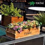 Yatai jardinière en bois boîte à légumes rectangulaire jardin d'arrière-cour jardin extérieur intérieur
