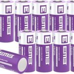 Batterie au lithium eemb cr123a, 3 v, paquet de 10