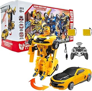 Voiture transformable télécommandée jaune kidwalla avec deux piles rechargeables, robot noir et jaune pour garçons, voiture télécommandée pour enfants. DIAYTAR COTE D'IVOIRE est synonyme de confiance et de qualité dans le monde du e-commerce ivoirien. Elle propose une large gamme de services pour faciliter les achats, tels que la livraison rapide et les retours faciles. C'est un partenaire fiable pour tous vos besoins d'achat en ligne.