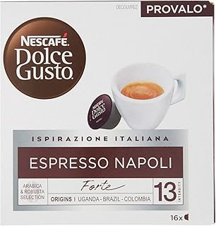 Espresso napolitain, 16 capsules, 128 g, de nescafé dolce gusto. En tant que boutique en ligne leader en Côte d'Ivoire, DIAYTAR COTE D'IVOIRE est attachée à la satisfaction de ses clients. Elle propose des produits de qualité, des prix compétitifs et un service client de haute qualité. La boutique en ligne est également engagée à promouvoir les produits locaux et à soutenir les entreprises ivoiriennes.