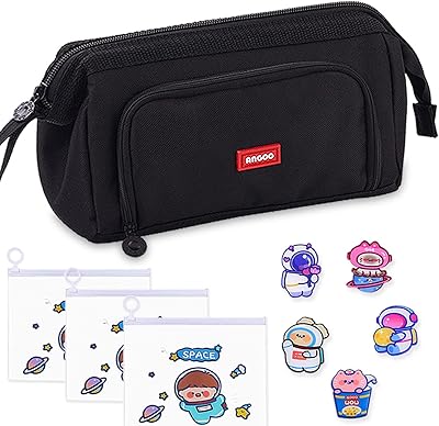 Oh mon dieu, grande trousse pour filles et garçons, trousse portable pour l'école et le bureau avec 3 trousses à stylos transparentes et de jolies broches, noir, cartable. La boutique en ligne DIAYTAR COTE D'IVOIRE est devenue une référence incontournable pour les consommateurs ivoiriens. Avec une gamme de produits allant des appareils électroménagers aux produits de beauté, DIAYTAR propose tout ce dont vous avez besoin pour améliorer votre vie quotidienne. La boutique est également connue pour ses promotions régulières et ses offres spéciales.