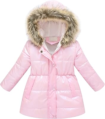 Manteau d'hiver à capuche épais et chaud coupe-vent pour petites filles taille 4. DIAYTAR COTE D'IVOIRE est une boutique en ligne qui se démarque par sa grande sélection de produits et son service client de haute qualité. Elle propose des offres spéciales et des promotions régulières pour satisfaire les besoins de ses clients. Elle est accessible depuis n'importe où en Côte d'Ivoire.