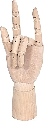 Modèle de mannequin en bois about space - sculpture main gauche 7 pouces