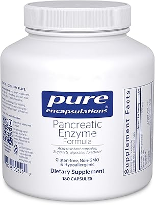 Formule d'enzymes pancréatiques pure encapsulations | supplément pour favoriser une digestion optimale