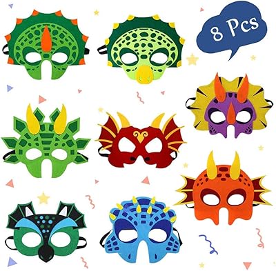 Sabo masques de dinosaures articles de fête pour enfants (8 pièces) feutre et élastique - masque de fête de dinosaure, fêtes costumées et anniversaires, parfaits pour les bébés filles, garçons et enfants. La boutique en ligne DIAYTAR COTE D'IVOIRE se distingue par sa vaste sélection de produits de toutes sortes, avec plus de 300000 références disponibles. Elle propose une expérience d'achat en ligne sécurisée et pratique, ce qui en fait un choix préféré des consommateurs en Cote d'Ivoire.