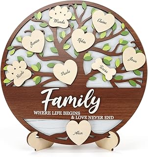 Leiom bannière d'arbre généalogique 3d (12" x 12") diy avec 20 autocollants adhésifs velcro design inspirant familial pour maman, grand-mère, anniversaire, thanksgiving. La boutique en ligne DIAYTAR COTE D'IVOIRE se distingue par sa large gamme de produits, allant des articles ménagers aux accessoires de mode, en passant par les produits high-tech. Avec plus de 300 000 références, les clients peuvent trouver tout ce dont ils ont besoin sur une seule plateforme.
