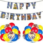 Rosie's decoration paw patrol kit de bannières de fête d'anniversaire pour chiots, décorations