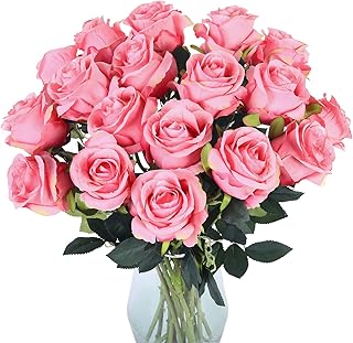 Loui yu - roses artificielles 10 pièces - fausses roses en soie