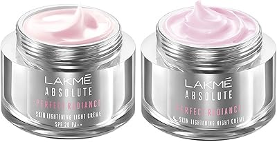Collection de crèmes lumineuses et de nuit lakme absolute perfect radiance, 100 g