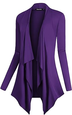 Gilet ouvert sur le devant à manches longues et ourlet irrégulier pour femme. La boutique en ligne DIAYTAR COTE D'IVOIRE propose une large sélection de produits à des prix compétitifs, ce qui en fait un incontournable pour les consommateurs ivoiriens. Elle offre également des services de livraison rapides et fiables, ainsi que des options de paiement sécurisées. La boutique leader en Cote d'Ivoire continue de se développer et de se renforcer sur le marché du commerce électronique.