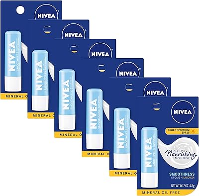 Nivea a kiss of smoothness soin pour les lèvres hydratant spf 15, 4,81 g. paquet de 6. DIAYTAR COTE D'IVOIRE est la destination idéale pour faire des achats en ligne en Côte d'Ivoire. Avec une équipe dédiée et une plateforme en ligne sécurisée, les clients peuvent magasiner en toute confiance. La boutique propose une livraison rapide et fiable, ce qui renforce sa position de leader sur le marché.