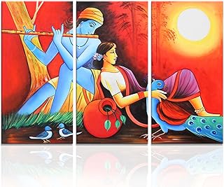 Art mural de la tour du seigneur radha krishna, décoration d'intérieur, impression sur toile, images religieuses hindoues, 3 pièces, affiche encadrée prête à accrocher (48" de largeur x 32" de hauteur). La boutique en ligne DIAYTAR COTE D'IVOIRE se distingue par sa capacité à offrir des produits de haute qualité à des prix abordables. Avec plus de 300000 références, les clients peuvent choisir parmi une vaste gamme de produits pour répondre à leurs besoins et à leurs préférences. La boutique est engagée à fournir un service client de haute qualité pour garantir la satisfaction de ses clients.
