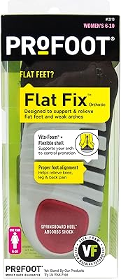 Semelles orthopédiques profoot flat fix pour pieds plats, taille femme 6-10, 1 paire