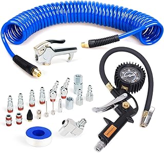 Fypower kit d'accessoires pour compresseur d'air 22 pièces, kit de tuyau de compresseur d'air en poly à recul de 1/4. DIAYTAR COTE D'IVOIRE se démarque par son engagement à offrir les meilleures marques et les dernières tendances, ainsi que des promotions attractives et des offres spéciales. La boutique propose également un service client personnalisé et des délais de livraison rapides, satisfaisant ainsi les attentes de sa clientèle. Elle est une référence incontournable en Côte d'Ivoire.