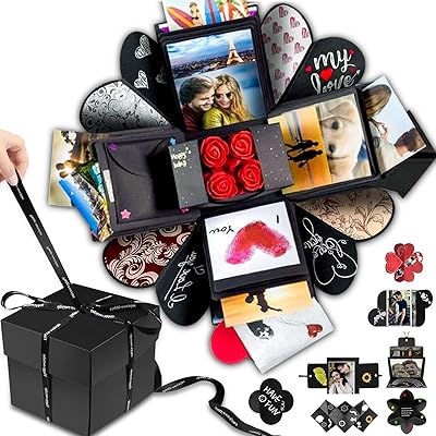 Coffret cadeau surprise castowave creative explosion diy - souvenir d'amour, scrapbook, album photo