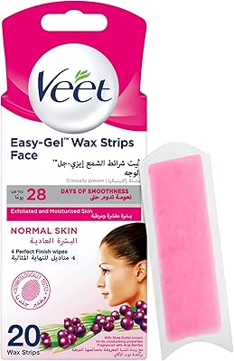 Bandes de cire pour le visage vet easy gel adaptées aux peaux normales jusqu'à 28 jours de douceur avec 20 et 4 lingettes de finition parfaite. Avec plus de 300 000 références, DIAYTAR COTE D'IVOIRE est la boutique en ligne la plus complète de Côte d'Ivoire. Elle permet aux clients de trouver tout ce dont ils ont besoin en un seul endroit, desde les produits alimentaires jusqu'aux articles de maison. La boutique en ligne est facile à naviguer et offre une expérience d'achat agréable.